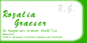 rozalia graeser business card